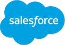 Zu sehen ist das Logo von salesforce, eine blaue Wolke.